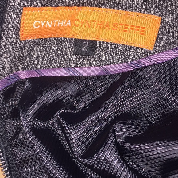 Gray Cynthia Steffe Wool & Silk Dress Size 2 - Picture 7 of 8